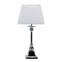 Distribuidor - Lâmpadas Diversas | Sobre Mesas Decoração | SOBREMESA ARLEQUIN 1XE27 CROMO 41X20X20 CM Ref: 133671020